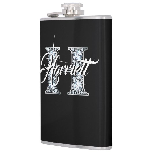 Flasques H Faux Diamond Monogramme (Gauche)