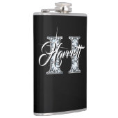 Flasques H Faux Diamond Monogramme (Droite)