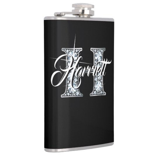 Flasques H Faux Diamond Monogramme (Droite)