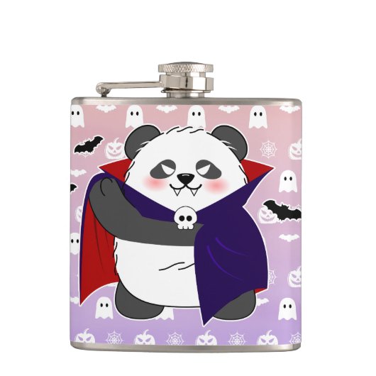 Flasques Halloween Cute Baby Panda Dracula Vampire (Devant)