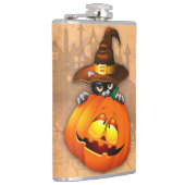 Flasques Halloween Cute Kitty Witch et ami Citrouille (Droite)