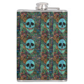 Flasques Halloween Hippie Skull Thunder_cove (Dos)