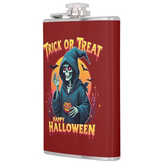 Flasques Halloween Spooky Vibes: Trick or Treat Skeleton (Gauche)