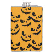 Flasques Halloween : visages effrayants, style vintage. (Dos)