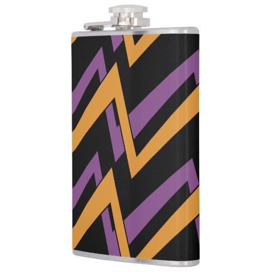 Flasques Halloween Zig Zags Orange Purple (Gauche)