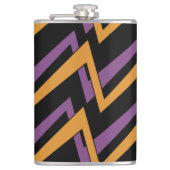 Flasques Halloween Zig Zags Orange Violet    (Devant)