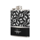 Flasques Hanche blanche noire Fla de cadeau de garçons (Gauche)