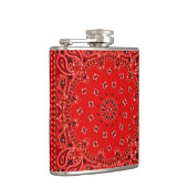 Flasques Hanche occidentale rouge d'enveloppe de tissu (Droite)