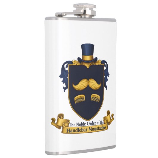 Flasques Handlebar Moustache Gentleman's Flask (Droite)
