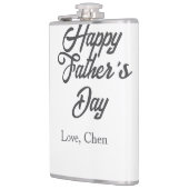 Flasques Happy father's day gray name love best Daddy ever  (Gauche)