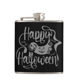 Flasques Happy Halloween chauves-souris Jack-o'-lantern