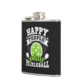 Flasques Happy People Play Pickleball - Paddleball Player (Gauche)