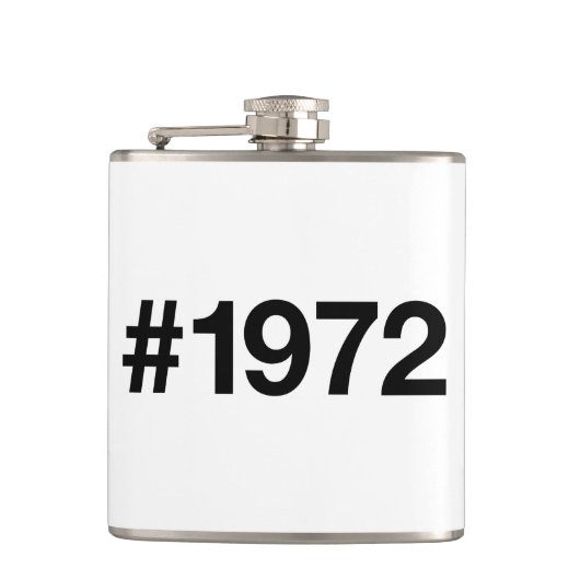 Flasques Hashtag 1972 53 Anniversaire (Devant)