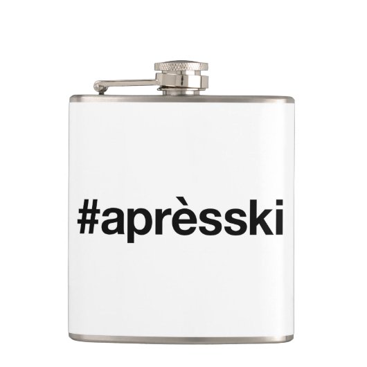 Flasques Hashtag SKI APRES (Devant)