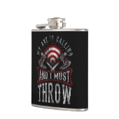 Flasques Hatchet Ax Jetant La Bonnet Mon Ax Appelle (Gauche)