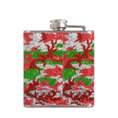 Flasques Haus De Camo Motif Silver Xmas (Dos)