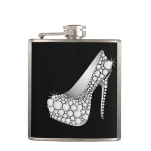 Flasques Haut talon de diamant blanc