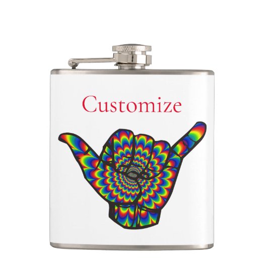 Flasques Hawaiian Shaka Psychedelic Thunder_Cove (Devant)