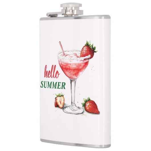 Flasques Hello Summer | Strawberry Cocktail Flask (Gauche)
