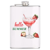 Flasques Hello Summer | Strawberry Cocktail Flask (Devant)
