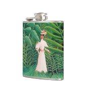 Flasques Henri Rousseau - Une femme marche dans une forêt e (Gauche)