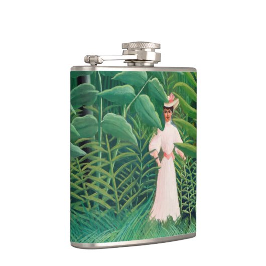 Flasques Henri Rousseau - Une femme marche dans une forêt e (Droite)