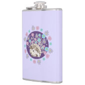 Flasques Hérisson et fleurs (Gauche)