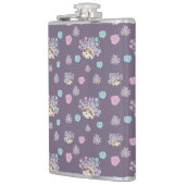 Flasques hérisson et fleurs motif (Gauche)