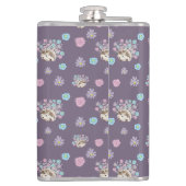 Flasques hérisson et fleurs motif (Dos)