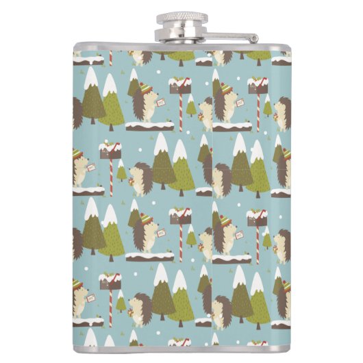 Flasques Hérisson et Noël blanc (Dos)