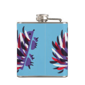 Flasques Hérisson mignon géométrique abstrait coloré (Dos)