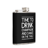 Flasques Heure de boire Champagne et de danser sur le (Droite)