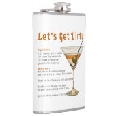 Flasques Heure de cocktail Obtenons une recette de martini  (Droite)