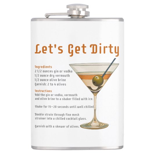 Flasques Heure du cocktail : découvrez la recette du Dirty (Devant)