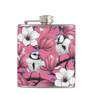 Flasques Heure du printemps en rose
