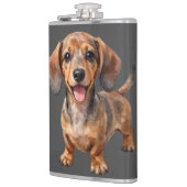 Flasques Heureux chiot teckel (Gauche)