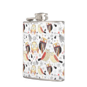 Flasques Hibou drôle de texture (Gauche)