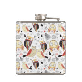 Flasques Hibou drôle de texture (Dos)