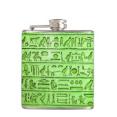 Flasques Hiéroglyphes égyptiens anciens Vert (Devant)