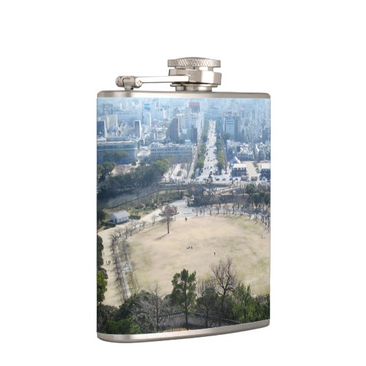 Flasques Himeji, Japon (Vue du château haut) (Droite)