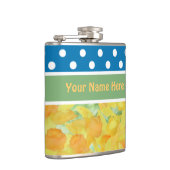 Flasques Hip Flask to Personalize : Daffodiles, Pois (Droite)