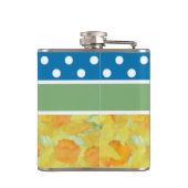 Flasques Hip Flask to Personalize : Daffodiles, Pois (Dos)