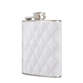 Flasques hippie blanc de graphique de cuir de faux d'hiver (Gauche)