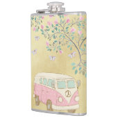 Flasques Hippy Van Butterflies et or de fleur (Gauche)