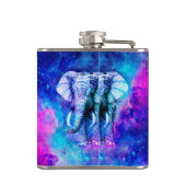 Flasques Hipster Elephant Nebula Space (Dos)