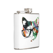 Flasques Hipster Kitty avec lunettes (Droite)
