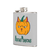 Flasques Hocus pawcus Halloween citrouille ginger cat magie (Gauche)
