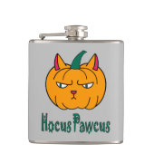 Flasques Hocus pawcus Halloween citrouille ginger cat magie (Devant)