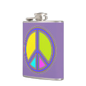 Flasques holiES - panneau coloré PEACE + vos idées (Gauche)