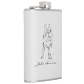 Flasques Hopping Lapin sauvage / Nom personnalisé (Droite)